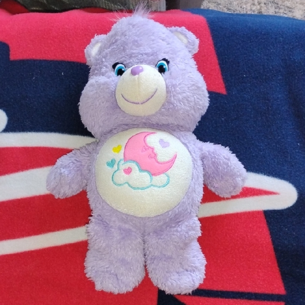 Care Bears Lavender Plush with Moon and Stars